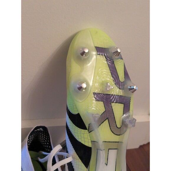 Adidas Predator 25 Elite SG Men\'s Size 12 Soccer Cleats White/Yellow NWT main image 7